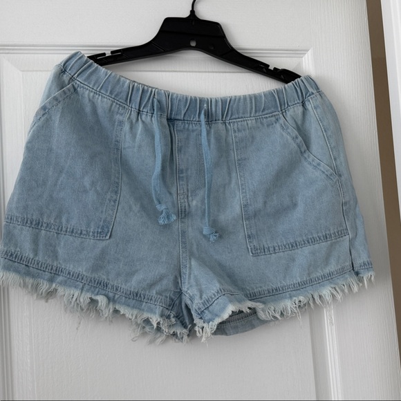 Light Blue Drawstring shorts - Picture 6 of 6